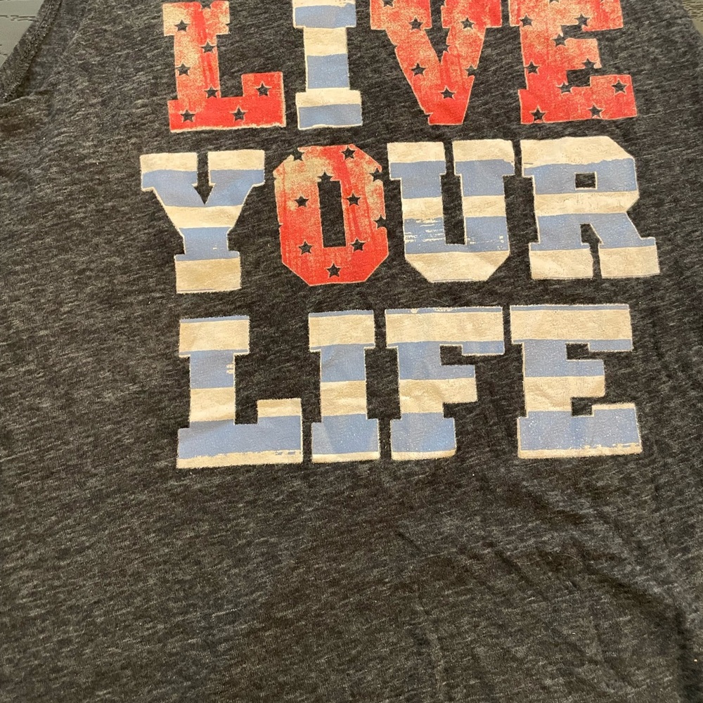 American Eagle Outfitters Live Your‎ Life Grey Tank Size XL - Picture 2 of 6